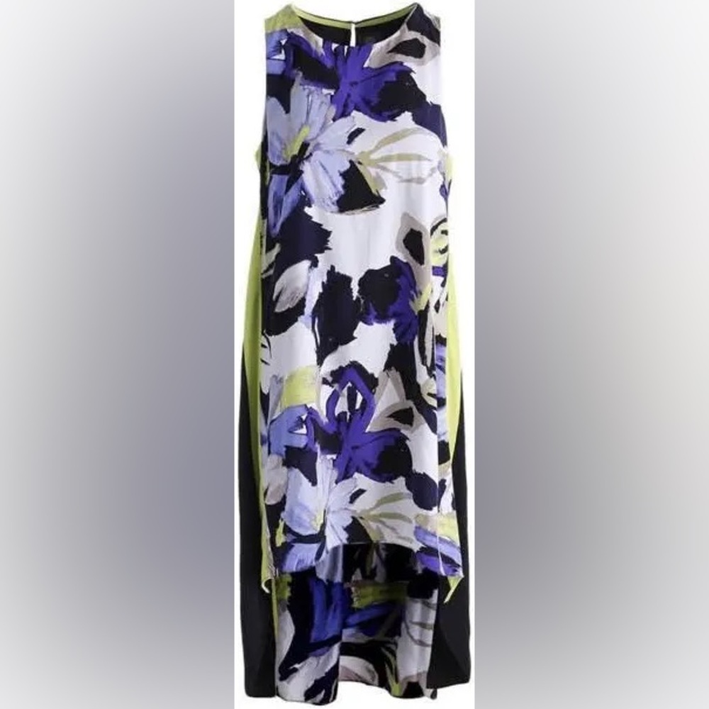 Floral Sleeveless High Low Maxi Dress
